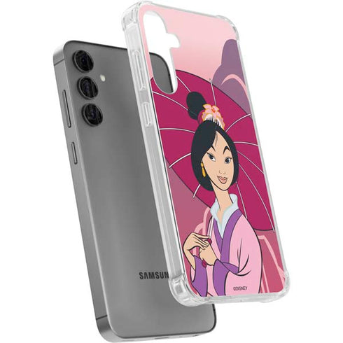 Disney Mulan with Umbrella Galaxy S24 Plus Clear Case